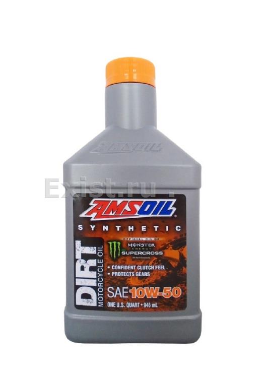 Масло моторное синтетическое Dirt Bike Oil 10W-50, 0.946л Масло AMSOIL Synthetic Dirt Bike Oil выдерживает высокую скорость вращения, высокую температуру и механический сдвиг. Его синтетические базовые масла естественным образом противостоят потерям вязко