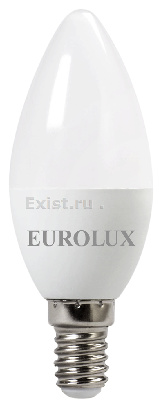 Лампа светодиодная eurolux ll-e-c37-5w-230-2,7k-e14