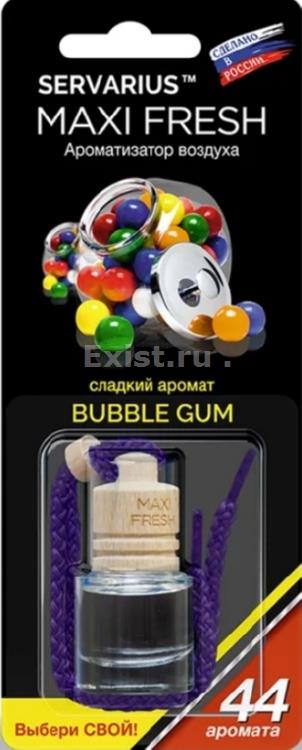 Освежитель воздуха hmf-3 maxi fresh (bubble gum) жидкостный подвесной, деревянная крышка 5мл 164