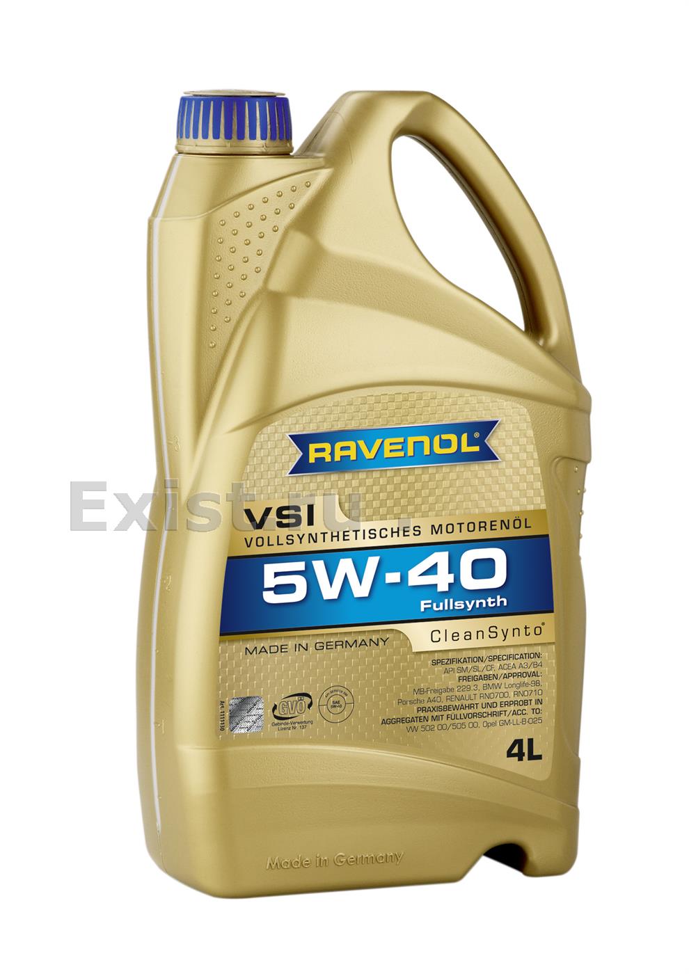 Ravenol 4014835723597Масло моторное синтетическое VSI 5W-40, 4л