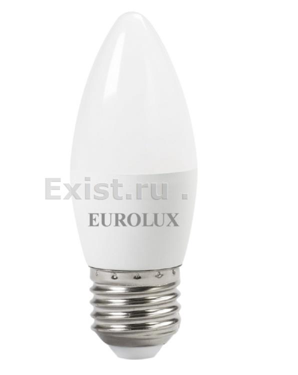 Лампа светодиодная eurolux ll-e-c37-6w-230-4k-e27