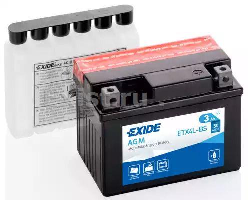 Аккумулятор Exide обратная полярность 3 Ач