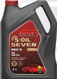 S-Oil E107623Масло моторное синтетическое 7 RED 9 SN 5W-30, 4л