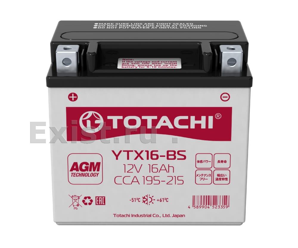 Аккумулятор Totachi прямая полярность 16 Ач