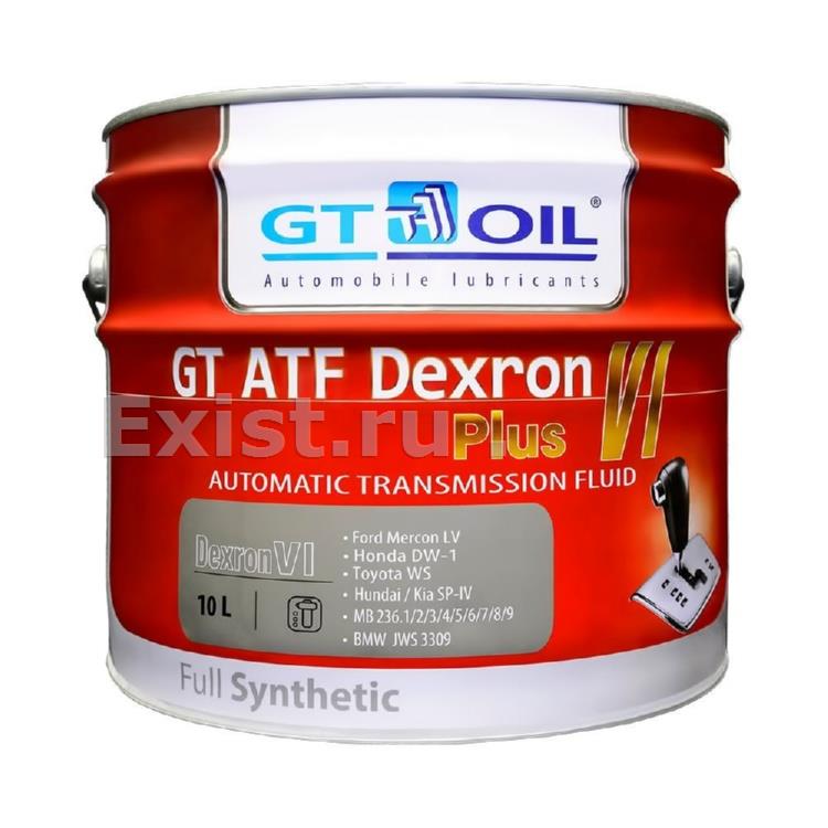 Масло трансмиссионное синтетическое GT ATF Dexron VI Plus, 10л