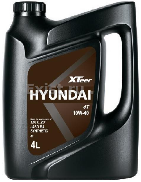 Масло моторное синтетическое "4T 5000 MA/MA2 10W-40", 4л Hyundai XTeer ...