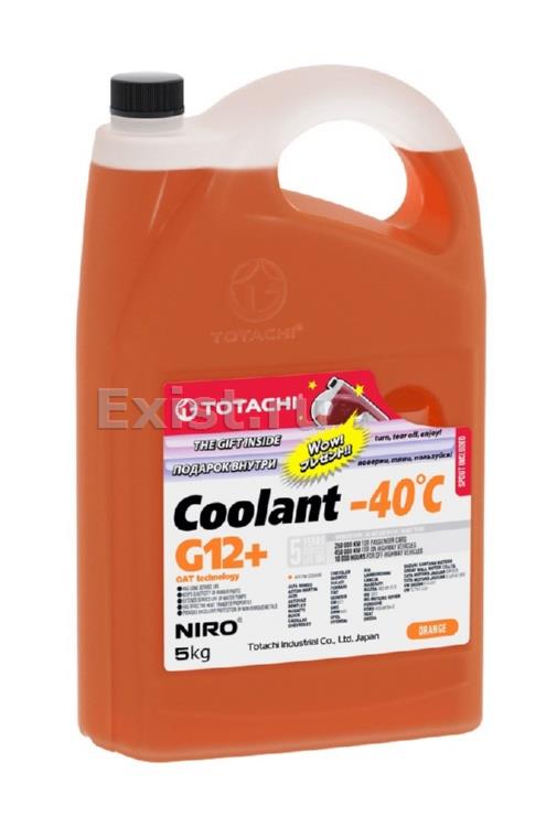 Жидкость охлаждающая 4.5л. NIRO COOLANT Orange G12+, оранжевый