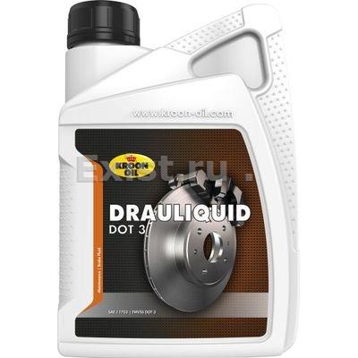 Жидкость тормозная DOT 3, Drauliquid, 1л