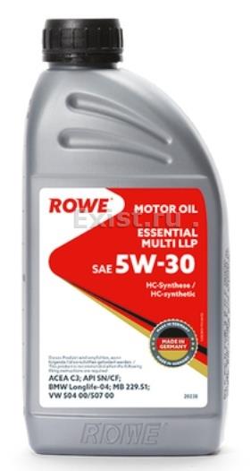 Rowe 20238-177-2AМасло моторное синтетическое ESSENTIAL MULTI LLP 5W-30, 1л