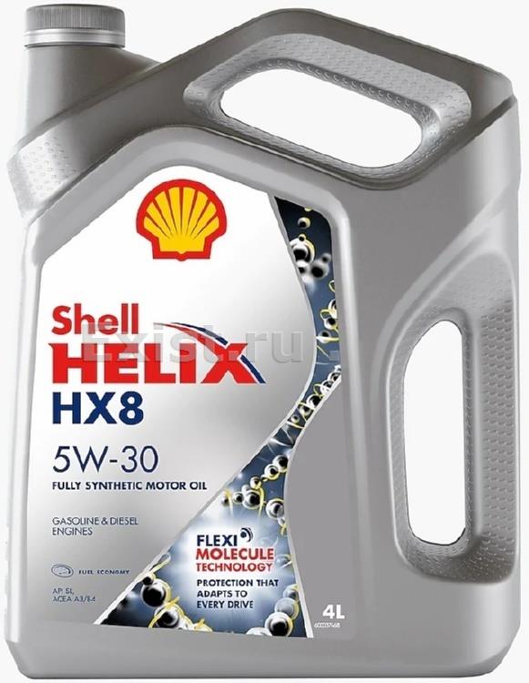Shell 550046364Масло моторное синтетическое Helix HX8 Synthetic 5W-30, 4л