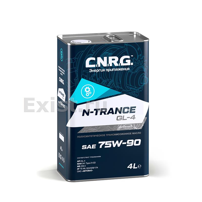 Масло трансмиссионное полусинтетическое N-Trance GL-4 75W-90, 4л
