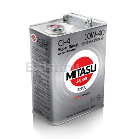 Mitasu MJ-222-4Масло моторное полусинтетическое ULTRA DIESEL 10W-40, 4л