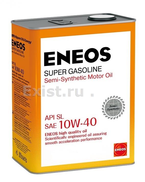 Eneos 8809478943398Масло моторное полусинтетическое Super Gasoline Semi-Synthetic 10W-40, 4л