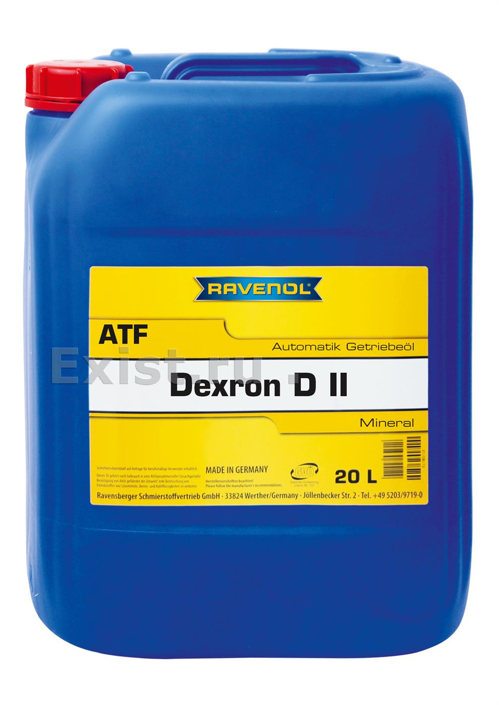 Трансмиссионное масло ravenol atf dexron dii (20л) new