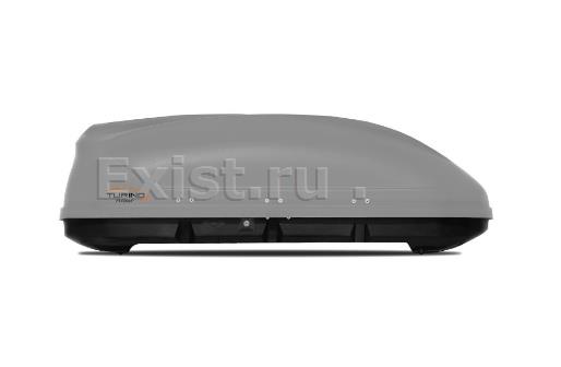 Бокс-багажник на крышу аэродинамический серый Turino Compact