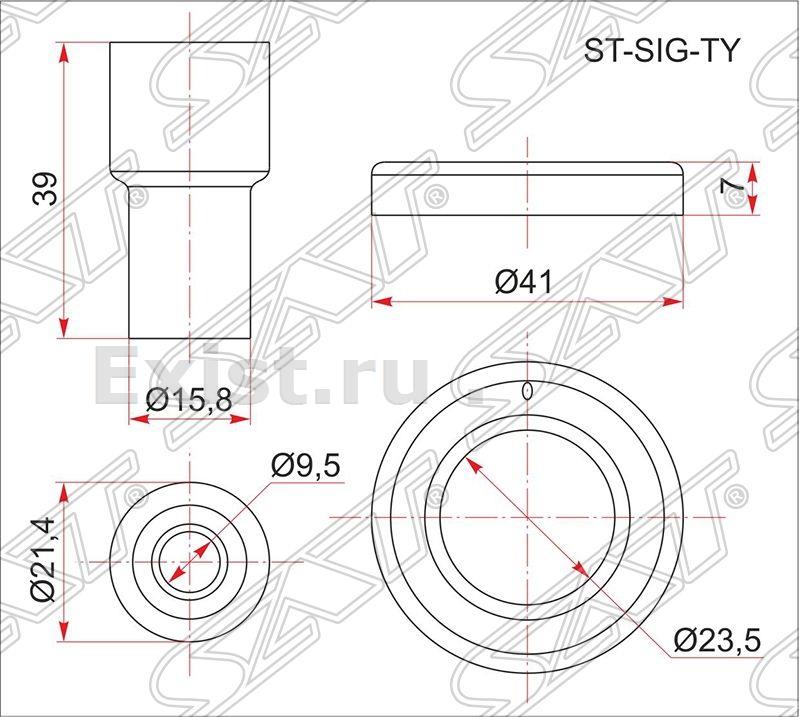 Наконечник катушки зажигания SUBARU LEGACY  BH/BE/BP/TRIBECA EZ30/EZ36