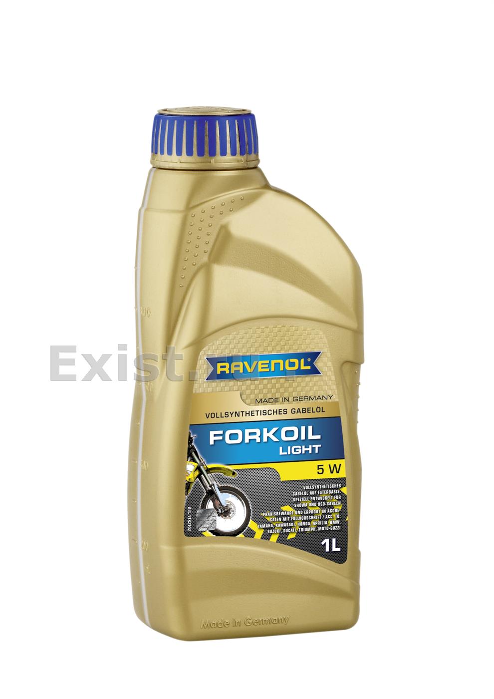 Масло для вилок и амортизаторов синтетическое Fork oil Light 5W, 1л
