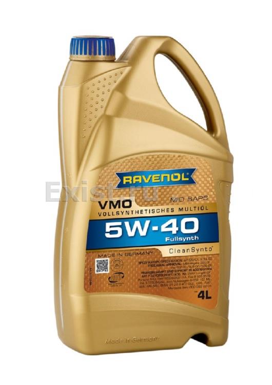 Ravenol 1111133-004-01-999Масло моторное синтетическое VMO 5W-40, 4л