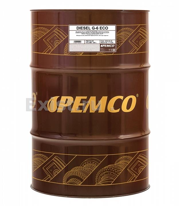 Pemco PM0706-DRМасло моторное синтетическое Diesel G-6 UHPD Eco 10W-40, 208л