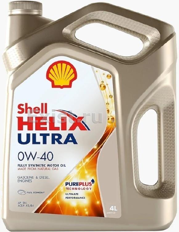 Shell 550055900Масло моторное синтетическое Helix Ultra 0W-40, 4л