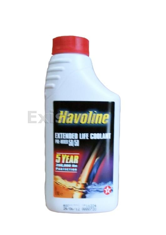 Жидкость охлаждающая 1л. "Havoline Extended Life Coolant Premixed 50/