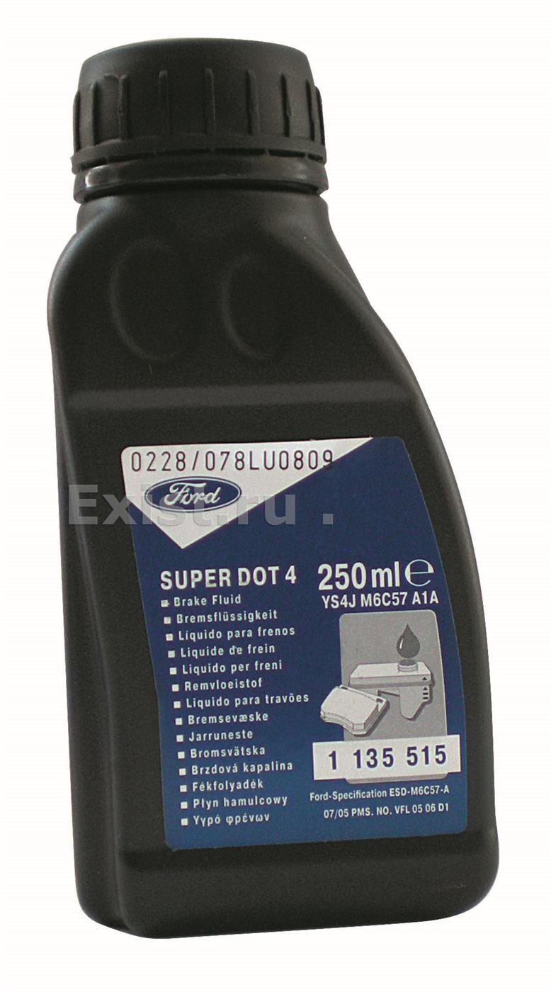 Жидкость тормозная DOT 4, Brake Fluid SUPER, 0.25л