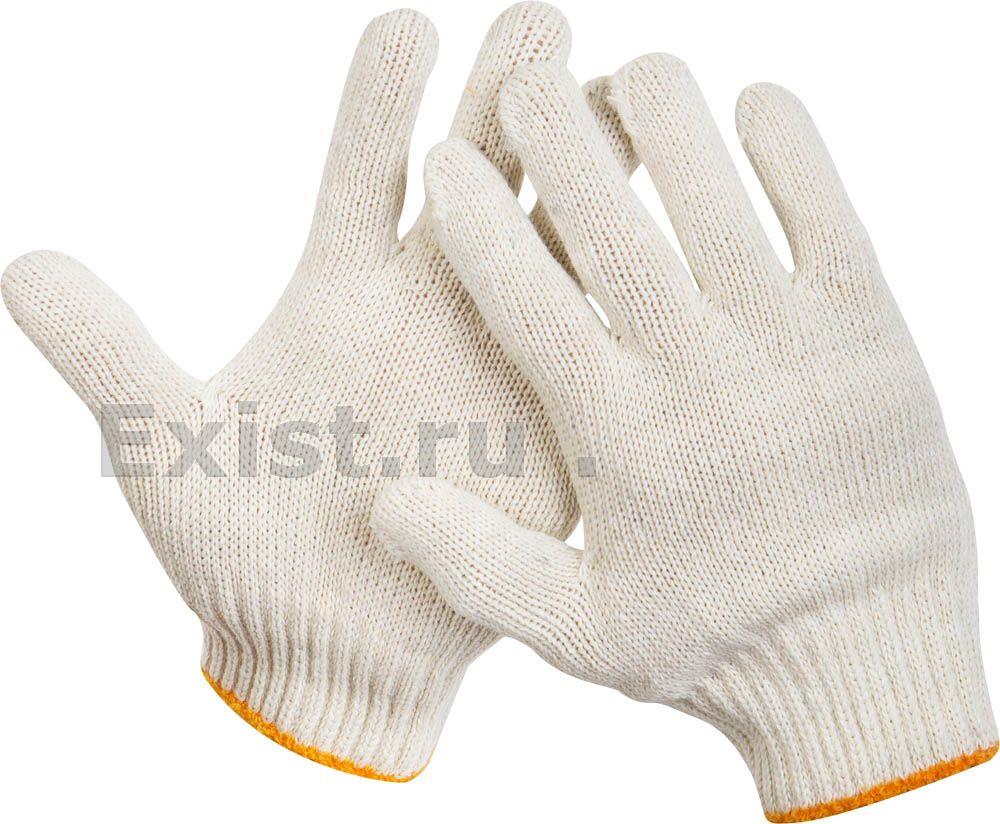 Stayer standard, размер l-xl, перчатки рабочие для тяжелых работ без покрытия, хб 7 класс