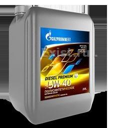 Gazpromneft 4650063110015Масло моторное полусинтетическое Diesel Premium 5W-40, 20л