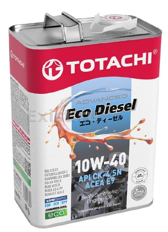 Totachi E1304Масло моторное полусинтетическое Eco Diesel 10W-40, 4л