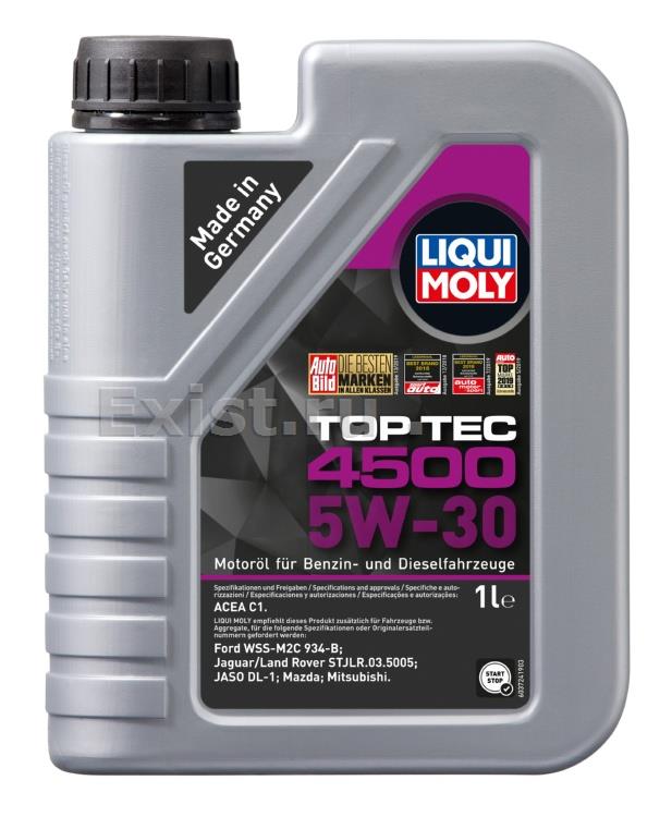 Liqui Moly 3724Масло моторное синтетическое Top Tec 4500 5W-30, 1л