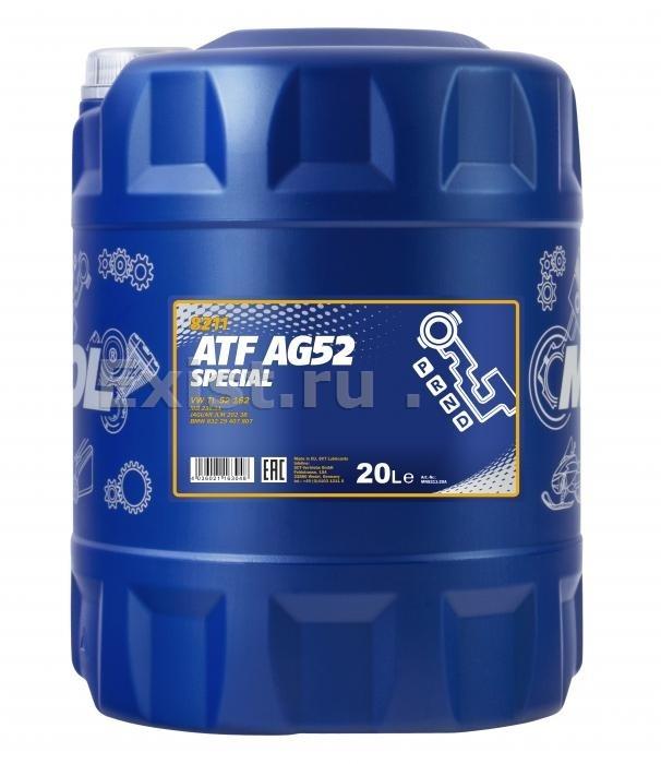Масло трансмиссионное полусинтетическое Automatc Special ATF AG52, 20л