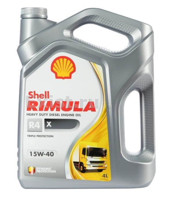 Shell 550046382Масло моторное минеральное Rimula R4X 15W-40, 4л