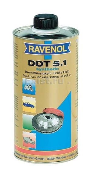 Тормозная жидкость ravenol dot-5.1 (1 л)