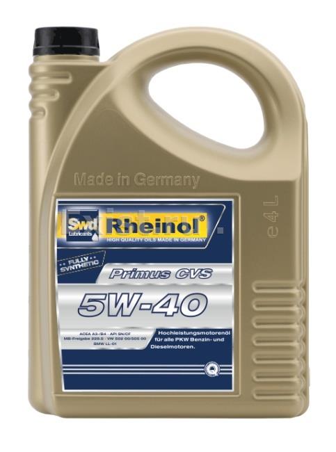 SWD Rheinol 31168,470Масло моторное синтетическое Primus CVS 5W-40, 4л