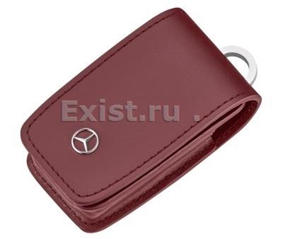 Кожаный футляр для ключей mercedes-benz key wallet gen.8, red