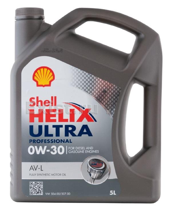 Shell 550046304Масло моторное синтетическое Helix Ultra Pro AV-L 0W-30, 5л