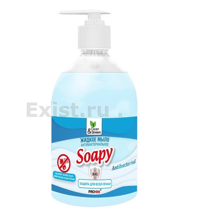 Жидкое мыло антибактериальное с дозатором 500 мл clean&green cg8063