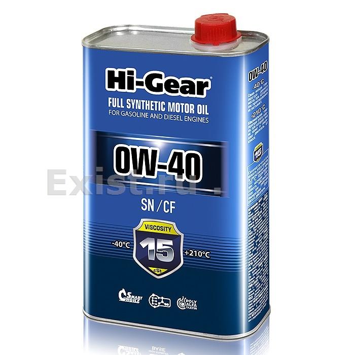 Hi-Gear HG0040Масло моторное синтетическое Motor Oil 0W-40, 1л