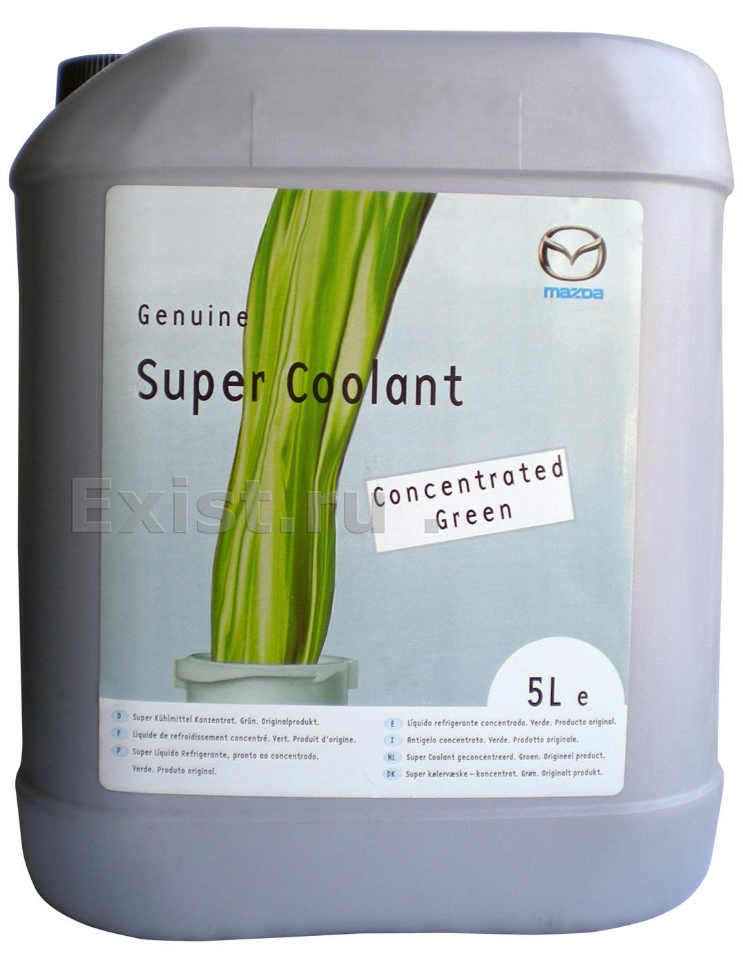 Жидкость охлаждающая 5л. Super Coolant Concentrated, зелёная, концентрат
