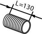 Гофра выхлопной системы volvo fh 127 мм (нижняя) l=125мм