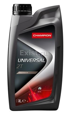 Масло моторное минеральное UNIVERSAL 2T, 1л CHAMPION UNIVERSAL 2T Масло для двухтактных бензиновых двигателей с воздушным охлаждением. Пригодно для машин с совместным резервуаром для бензина и масла, а также для машин с раздельным резервуаром. Данное масл