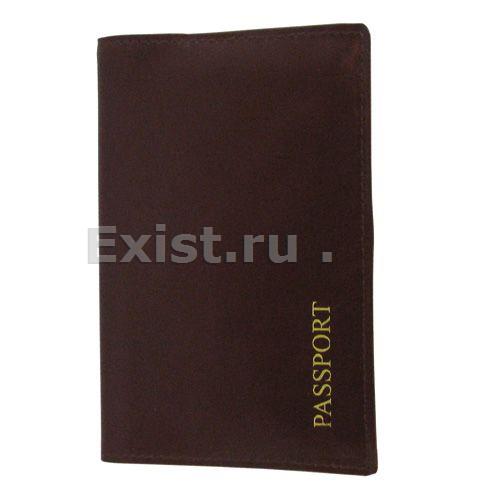 Обложка для паспорта анп03к brown натуральная кожа автостоп 1 hit