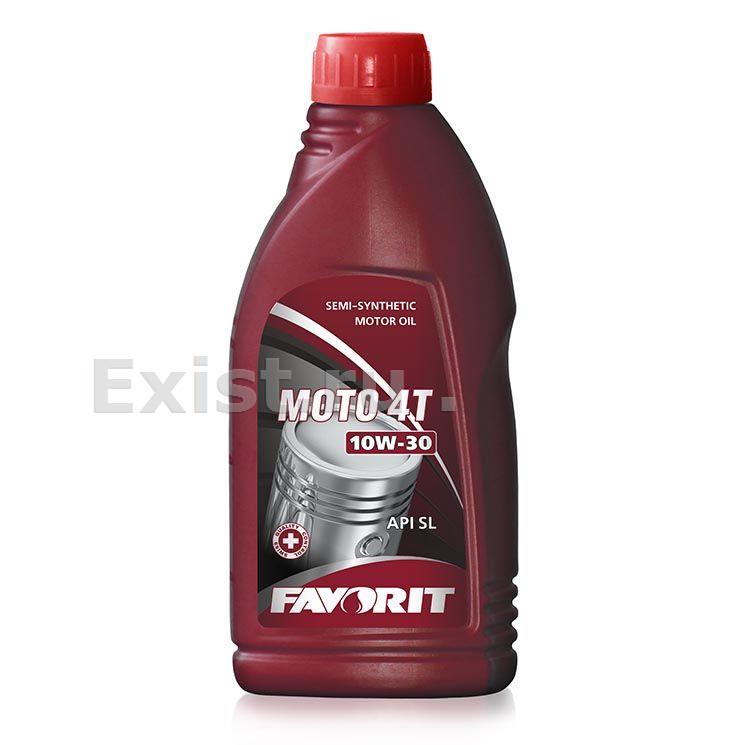 Масло моторное полусинтетическое Moto 4T 10W-30, 1л