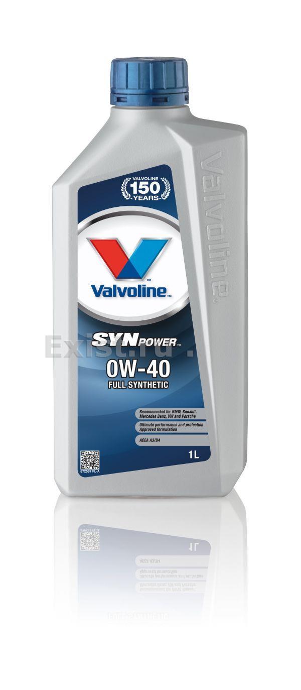 Valvoline 872587Масло моторное синтетическое SynPower 0W-40, 1л