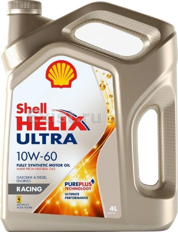 Shell 550046672Масло моторное синтетическое Helix Ultra Racing 10W-60, 4л