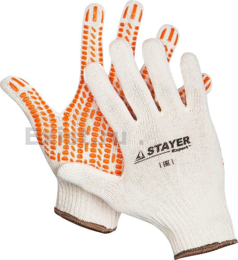 Stayer track, размер l-xl, перчатки с увеличенной площадью пвх-гель покрытия Протектор, хб 10 класс