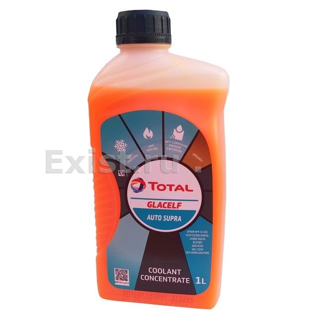 Жидкость охлаждающая 1л. GLACELF AUTO SUPRA, оранжевый, концентрат