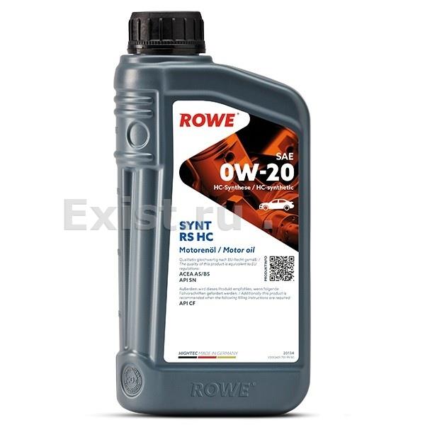 Rowe 20134-0010-99Масло моторное hc-синтетическое Hightec Synt RS HC 0W-20, 1л