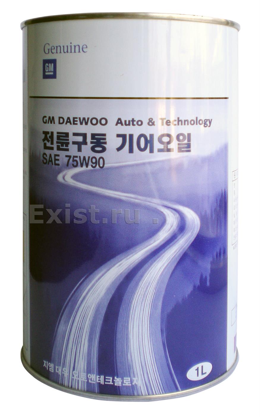 Масло трансмиссионное синтетическое GM DAEWOO 75W-90, 1л