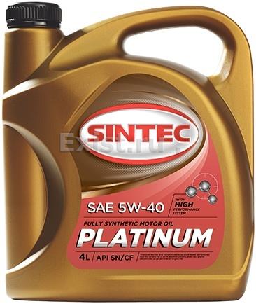 Sintec 801941Масло моторное синтетическое Platinum 5W-40, 4л